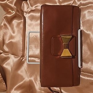 Chloe caramel leather wallet, EU C